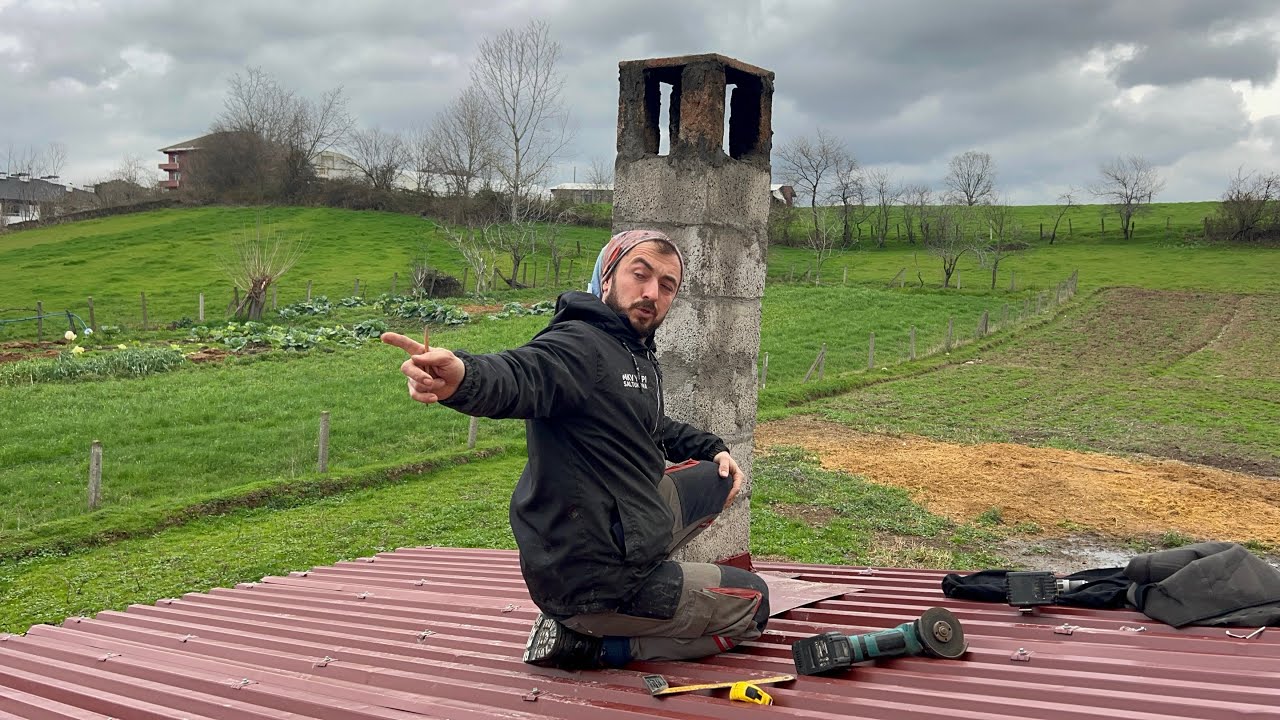 Evin çatısı aktı🏠Eve su bastı😱yine başa döndük🤷‍♂️Temel usta geldi #vlog #food #tadilat #günlükvlog