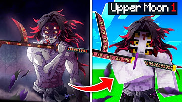 I Became UPPER MOON 1 in Demon Slayer Minecraft Mod