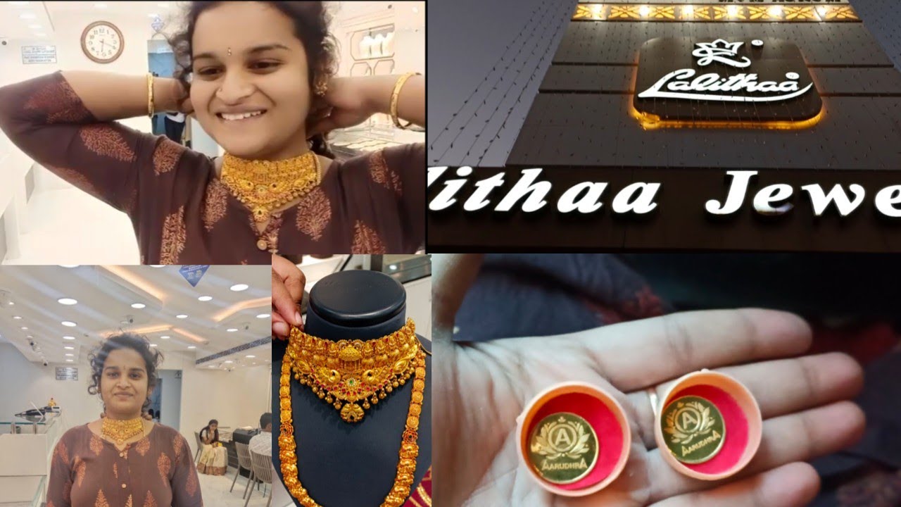 Lalitha jwellery gold shopping l Daimond and haram collection l