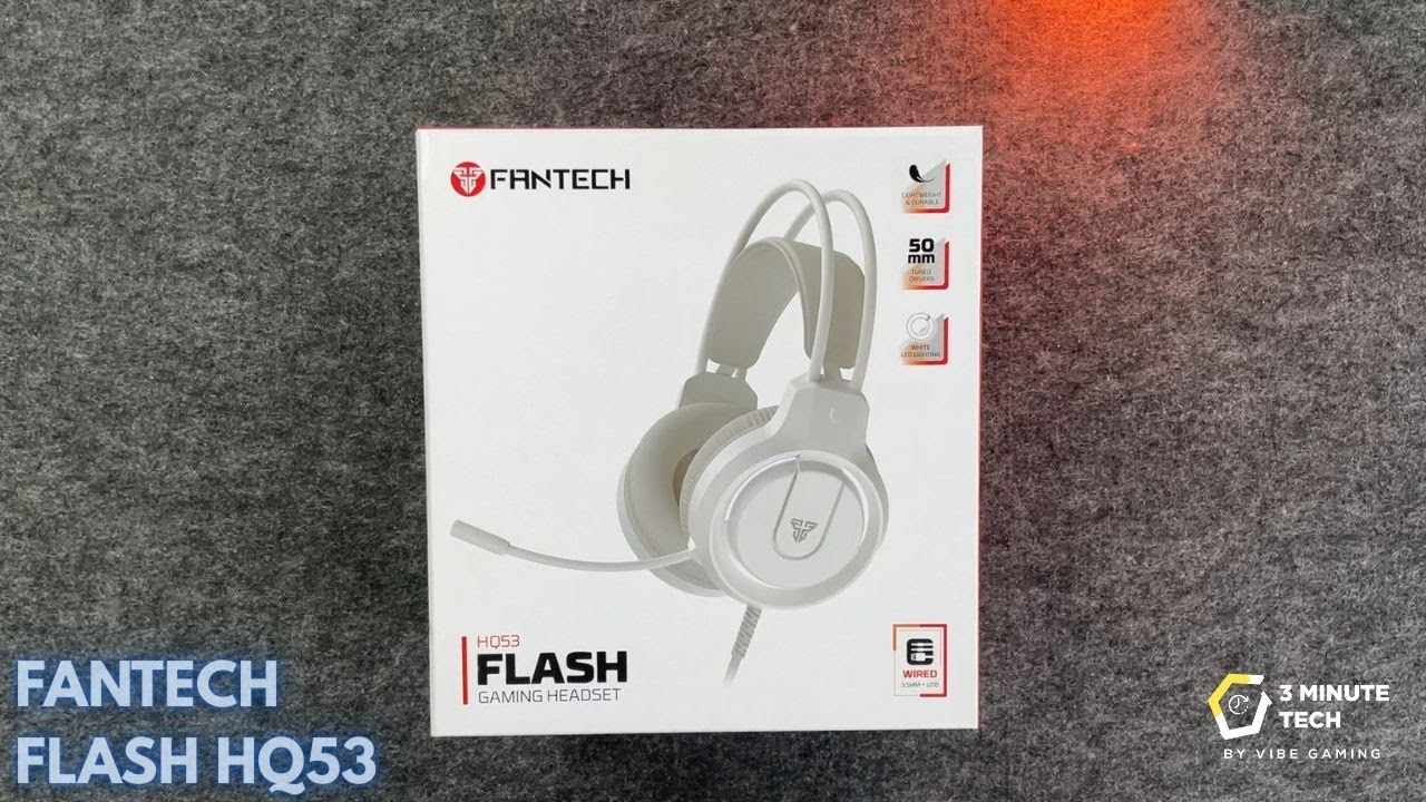 Fantech HQ53 FLASH 1300BDT/11$ Lightweight Gaming Headset White