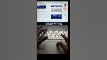 How to use frequency function in Excel? #shorts #shorts