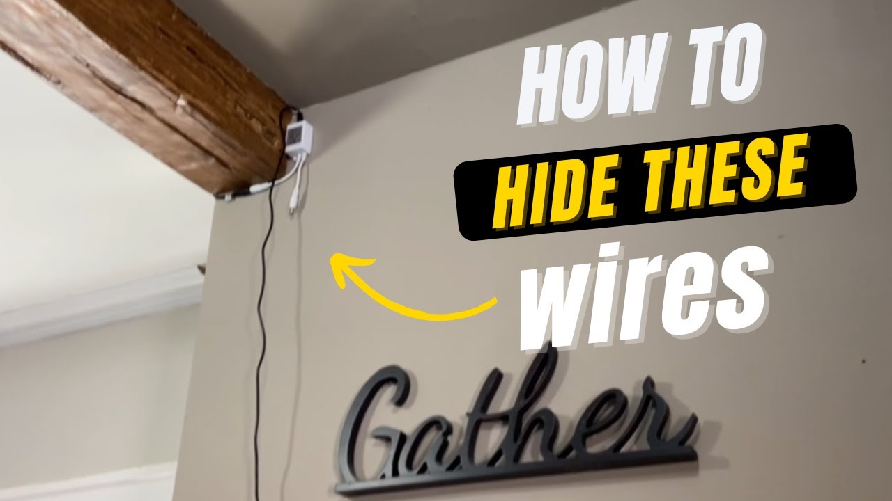 How to Hide a Wall Lamp Cord the Quick & Easy Way - Harbour Breeze Home