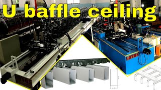 【Roll forming machine】:  U baffle making machine " BEST LOTOS DESIGN 2020 "