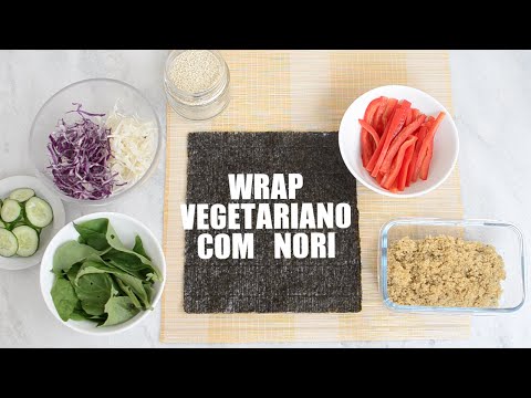 WRAP VEGETARIANO COM ALGA NORI