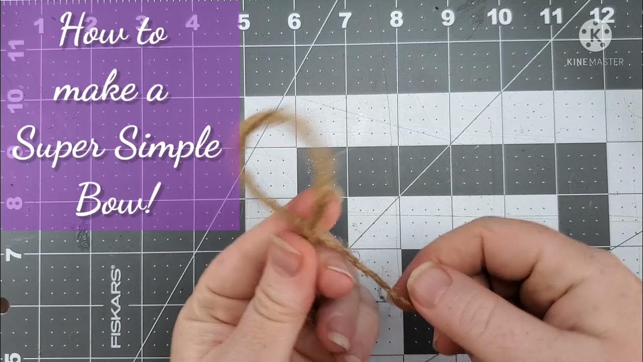 How to make an EASY Jute/Twine Bow YouTube