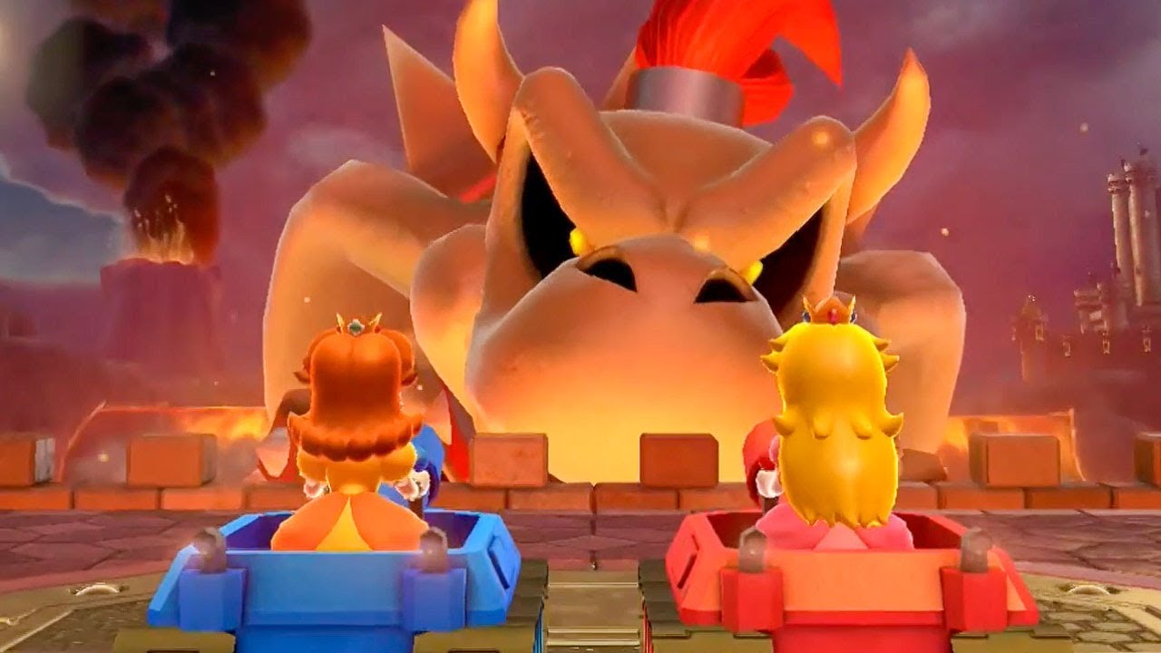 Mario Party 10 Minigames - Daisy vs Peach - Boss Battles (Master CPU Difficulty)