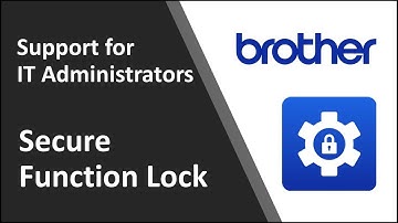 Use Secure Function Lock to prevent specific users from using certain functions | Brother