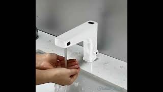 Fontana Quarto Line Matte White 2-In-1 Touchless Faucet Fs7956Mw