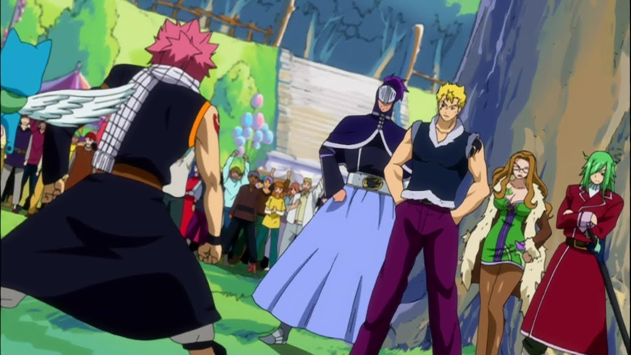 Natsu vs laxus Fairy tail español YouTube
