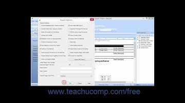 Crystal Reports 2013 Tutorial Setting Report Options Business Objects Training