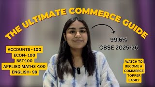 How I scored 99.6% in CBSE Commerce| Study tips, resources, topper tips and more