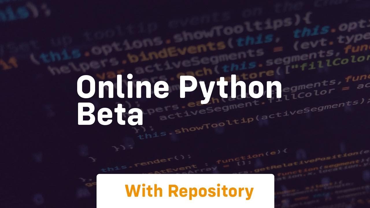 online python beta - YouTube