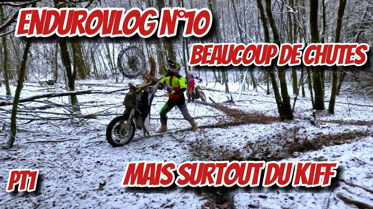 ENDURO DANS LA NEIGE : On a survécu !😂 (EnduroVlog n°10)