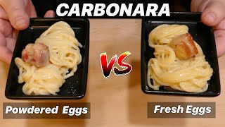 Carbonara Experiment: Powdered Egg Yolks vs Fresh - Are Dried Eggs Any Good?