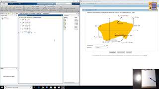 Statics HW 08.1: 2d Resultant Couple Resultant Force. Matlab.