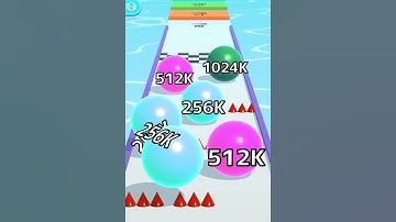 Ball Run Infinity Number Up To (128M, 256M, 512M, 1024M) ! All Levels Part 810 android, ios #shorts