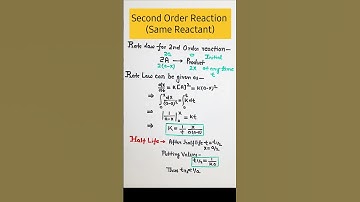 Second Order Reaction 🔺️||Easygrasping24 #chemistry #education #youtubeshorts #shorts