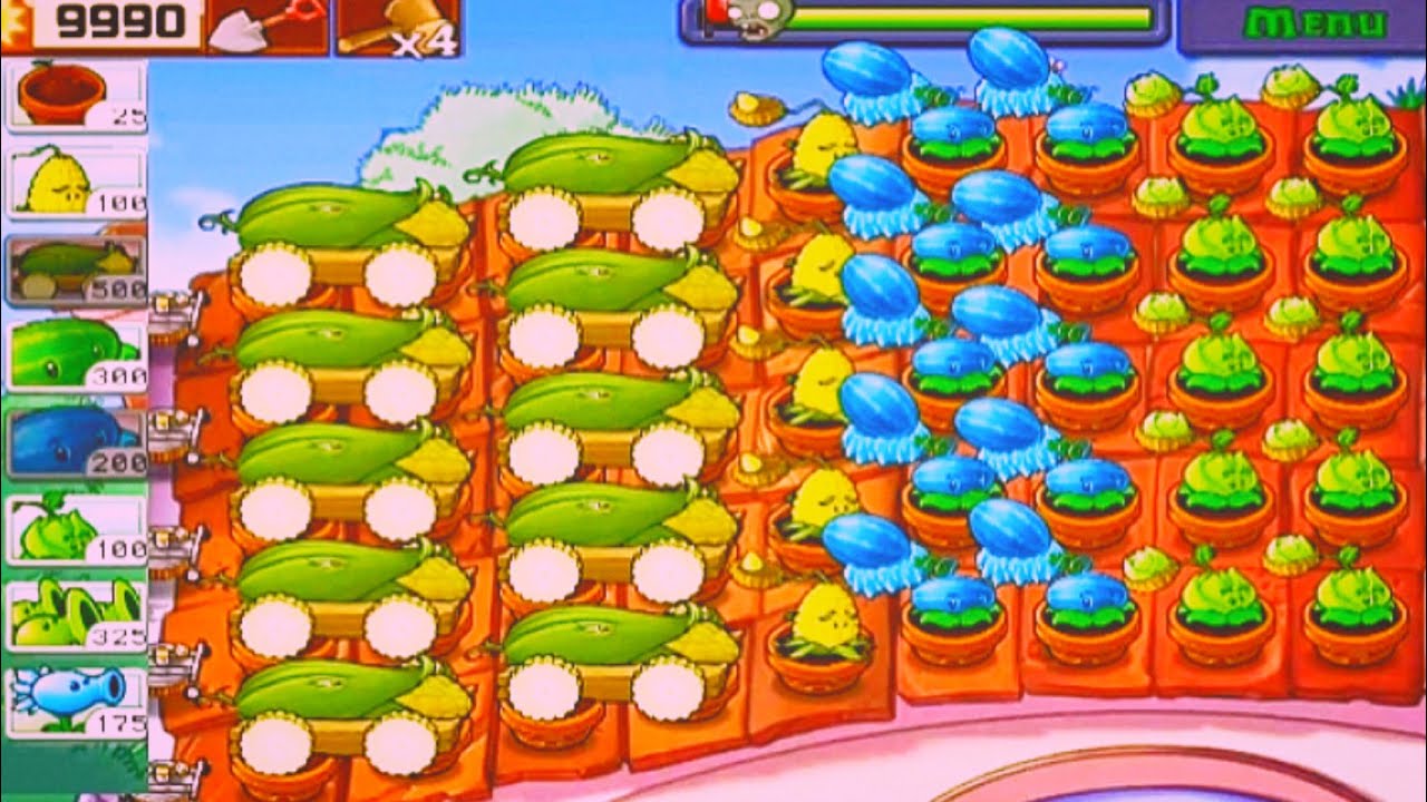 Plants vs Zombies | SURVIVAL ROOF | Plants vs All Zombies Full Gameplay ...