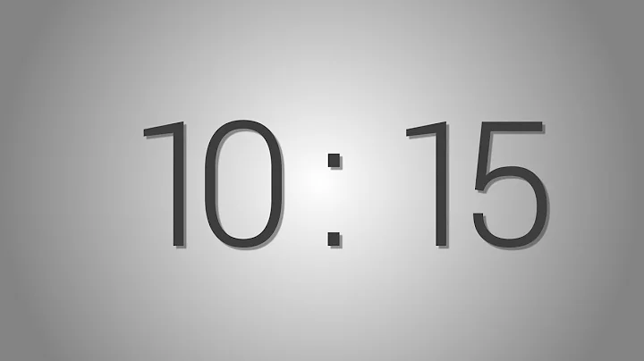 10 Minutes 15 seconds countdown Timer - Beep at the end | Simple Timer (ten min fifteen sec)