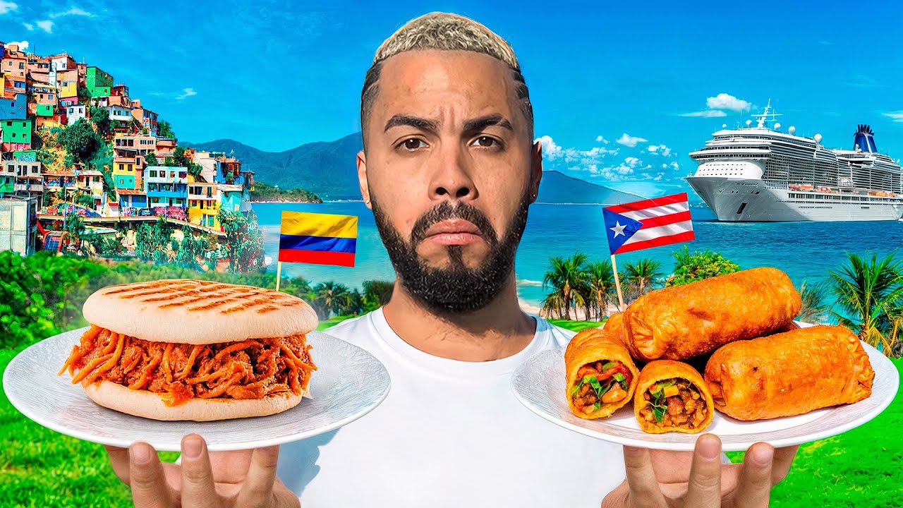Comida Callejera En Puerto Rico VS Colombia