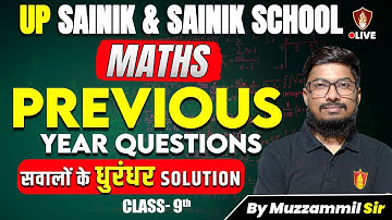 UP Sainik School Maths Previous Year Questions | Sainik Coaching Math Class 9