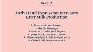 Breastmilk Production Pt II  Hand Expression