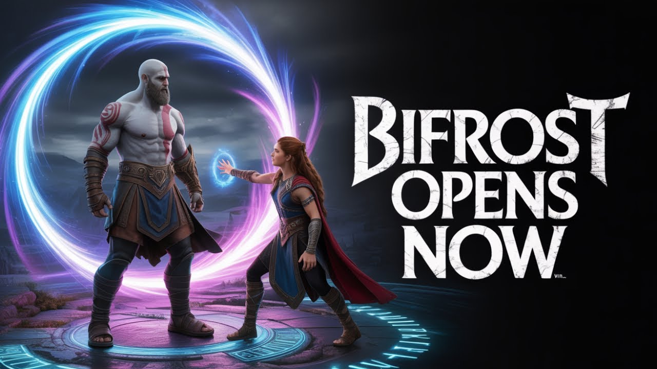 Kratos Uses the Bifrost with Freya’s Help ⚡ | God of War 4