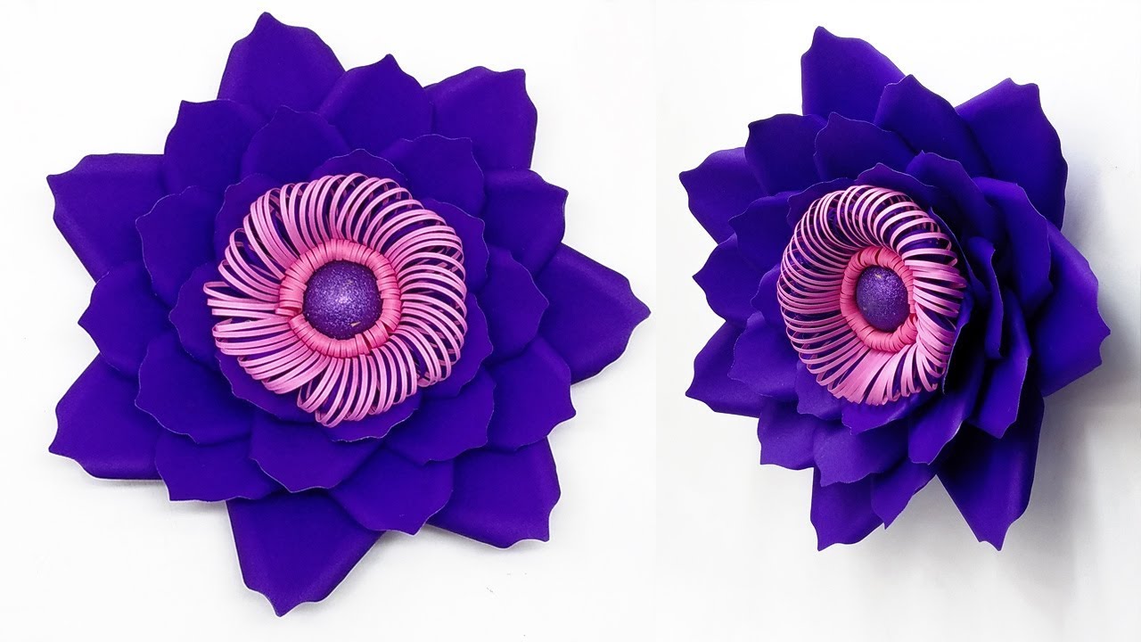 Easy DIY Backdrop Flowers Making / Backdrop Flower Step By Step / DIY