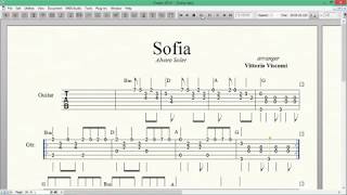 Video thumbnail of "Sofia - Alvaro Soler - guitar tab (fingerstyle) - Vittorio Viscomi"