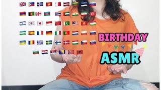 Happy Birthday in +50 Different Languages ASMR | Soft Spoken