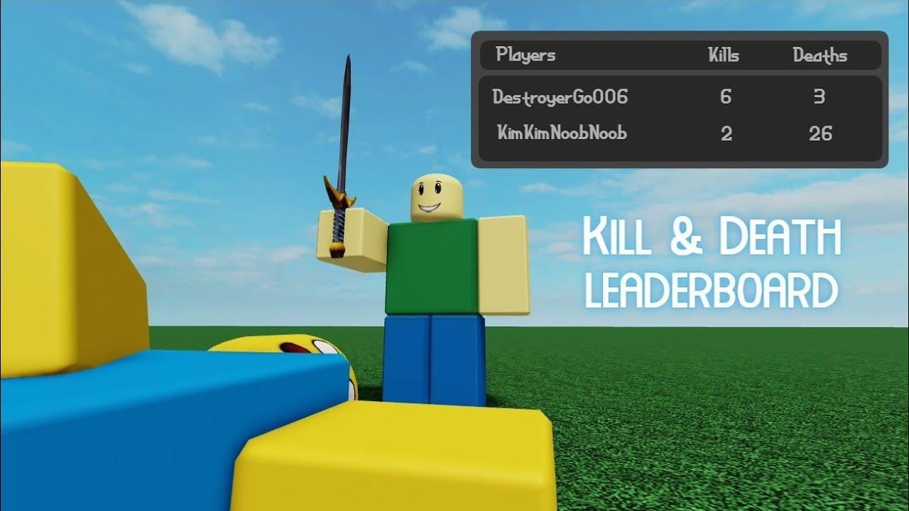 How To Make A Kill Death Leaderboard On Roblox Studio Easy Youtube - roblox kill and death leaderboard