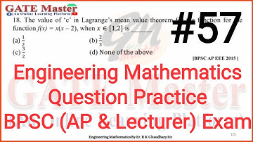 #57 Daily Question Practice of Engineering Mathematics for BPSC (Assistant Professor & Lecturer)