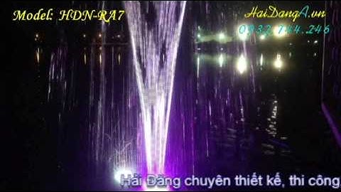 Đầu béc phun nước múa xoay tròn tự động HDN-RA7 nghệ thuật