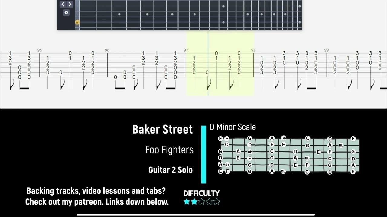 Foo Fighters Baker Street Guitar 2 Solo YouTube