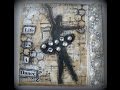 How to make mini Mixed Media Ballerina Canvas inspired Diana /Mixed media ballerina