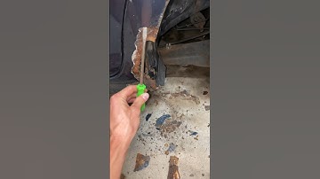 CAR RUST REPAIR “New” metal is from the old fender ♻️
