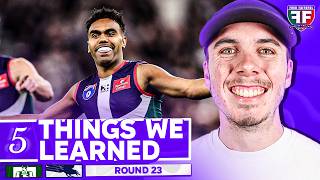 5 THINGS WE LEARNED from Fremantle v Adelaide | AFL Round 23 2026