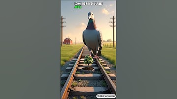 🕊️pigeon plant a apple tree on railway track😭 #ai #ytshorts #aishorts #youtubeshorts #viralshort