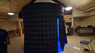 Q -Media Overview of Multicolored Lit Enclosure| Q-Media Interactive