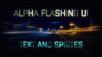 Alpha Flashing Text. A simple script. Unity. In the video, the old is not the current version.