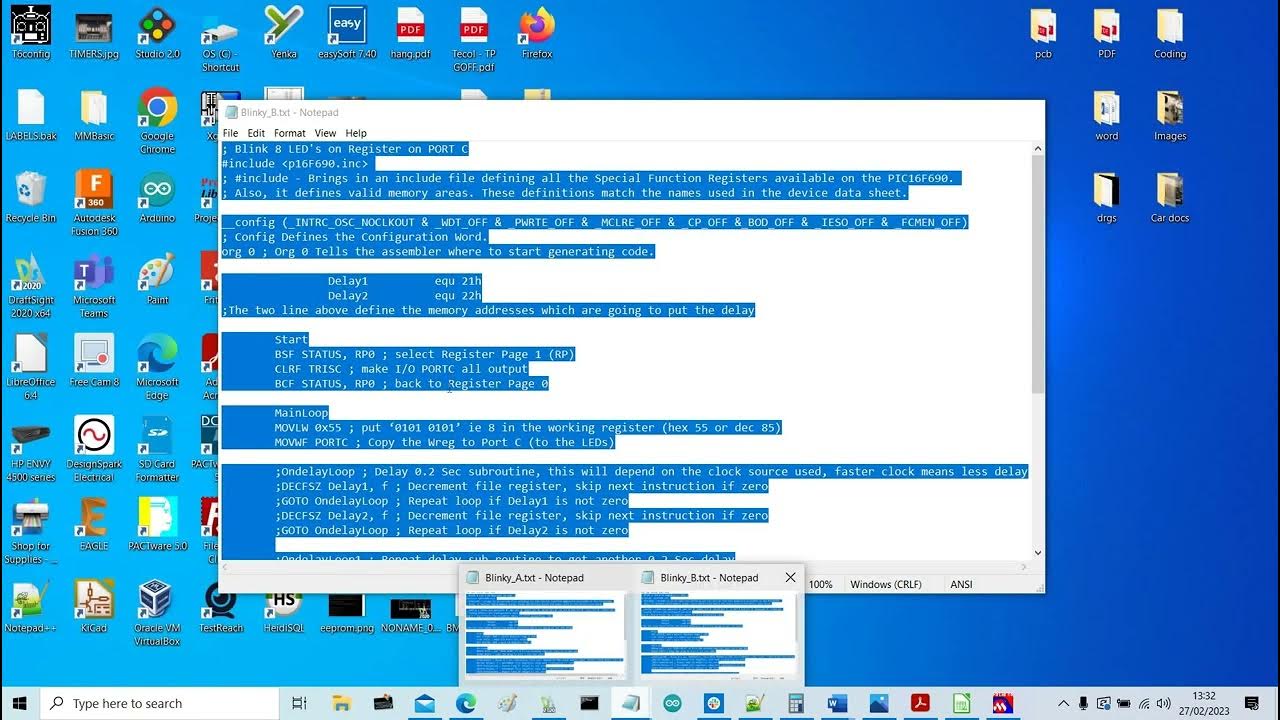 PIC16 Assembly MPLAB Project Build and Simulation YouTube