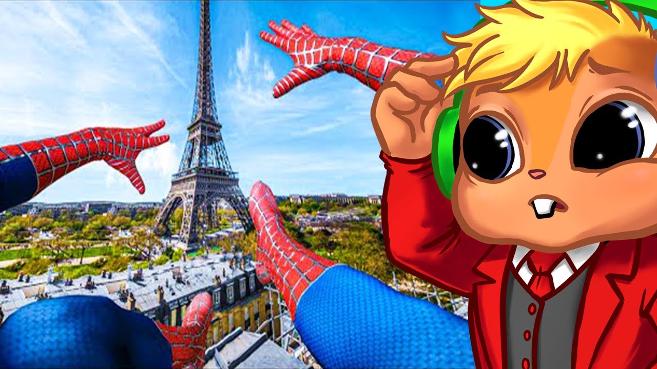 Chipmunk REACTS to SPIDERMAN in REAL LIFE