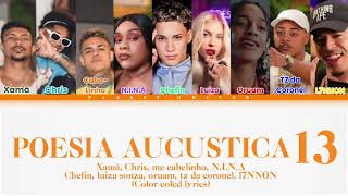 Poesia autística 13 - Color coled lyrics - #poesiaacustica