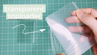 how to peel off film to have a clear toploader / como ter um toploader transparente