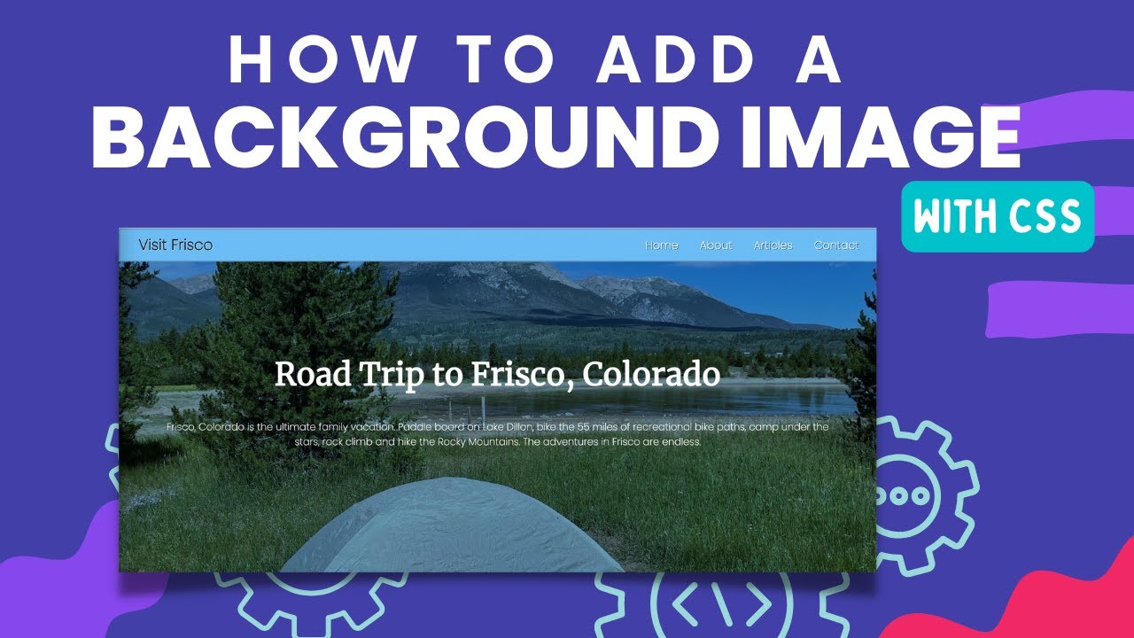 Learn CSS - How to add a Background Image - YouTube