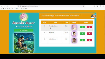 How Delete Data From SQL Database & Remove Image From Folder Also MySQL Database using PHP (Part-11)