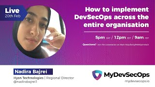 How to implement DevSecOps across the entire organisation