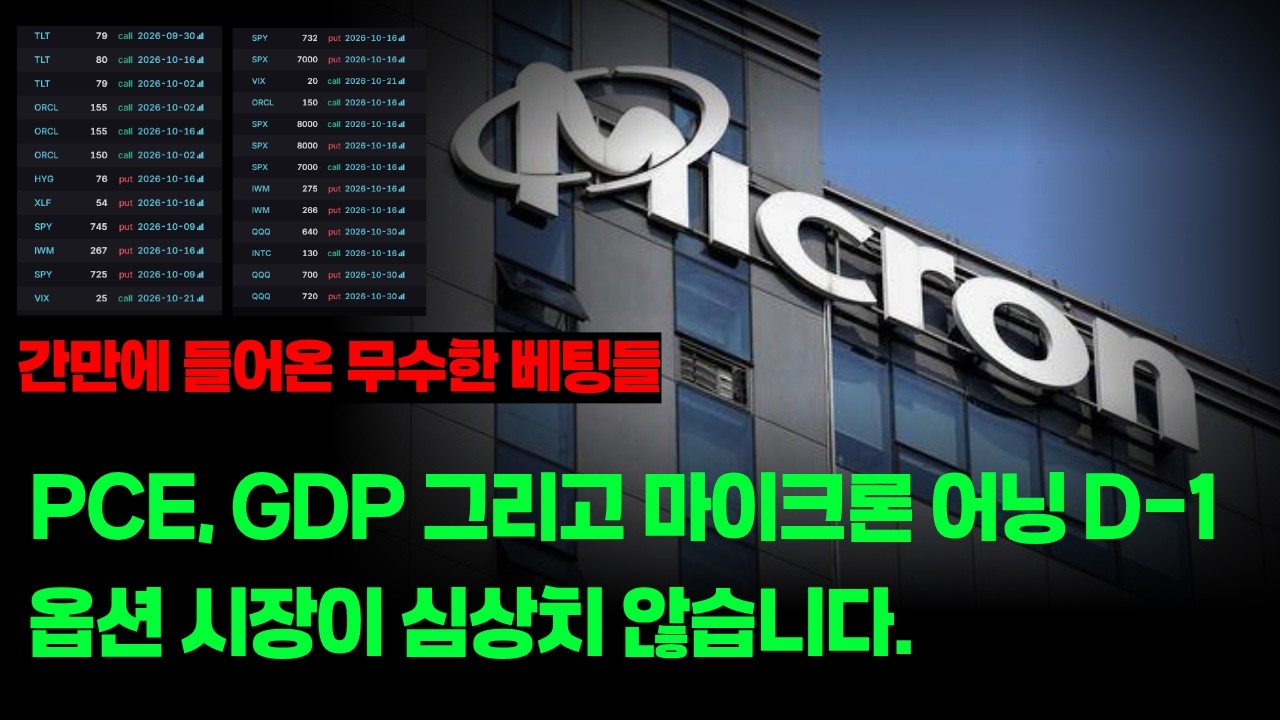 이번에 큰거 온다. 마이크론 어닝 D-1