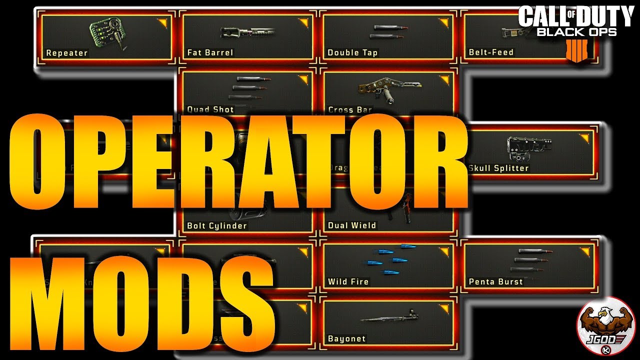 Call of Duty Black Ops 4 Operator Mods - Full List, Operator ... - 