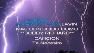 Video thumbnail of "Buddy Richard - Te necesito (Karaoke)"